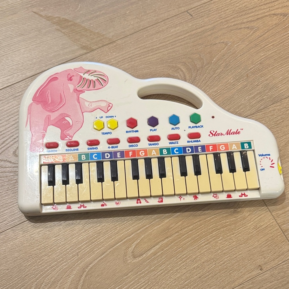 Vintage keyboard StarMate Kids Toy Keyboard with Multicolor Buttons